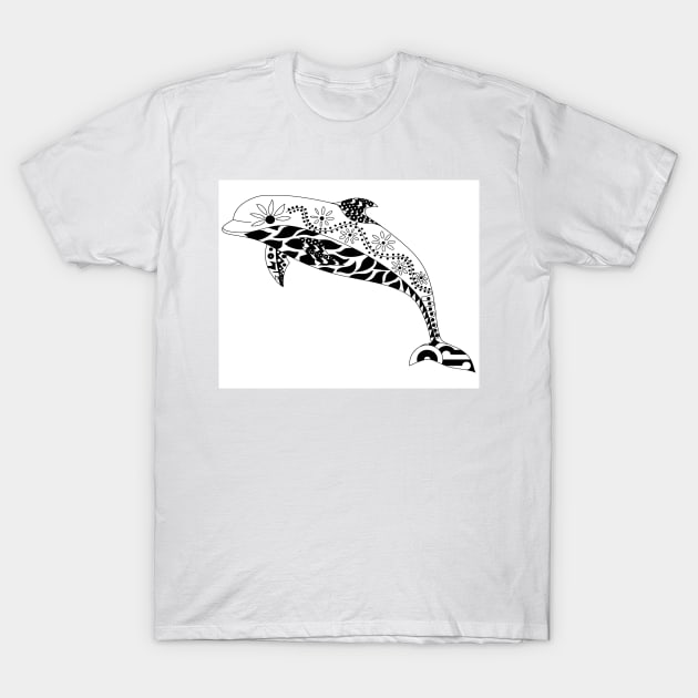 ocean king dolphin ecopop T-Shirt by jorge_lebeau